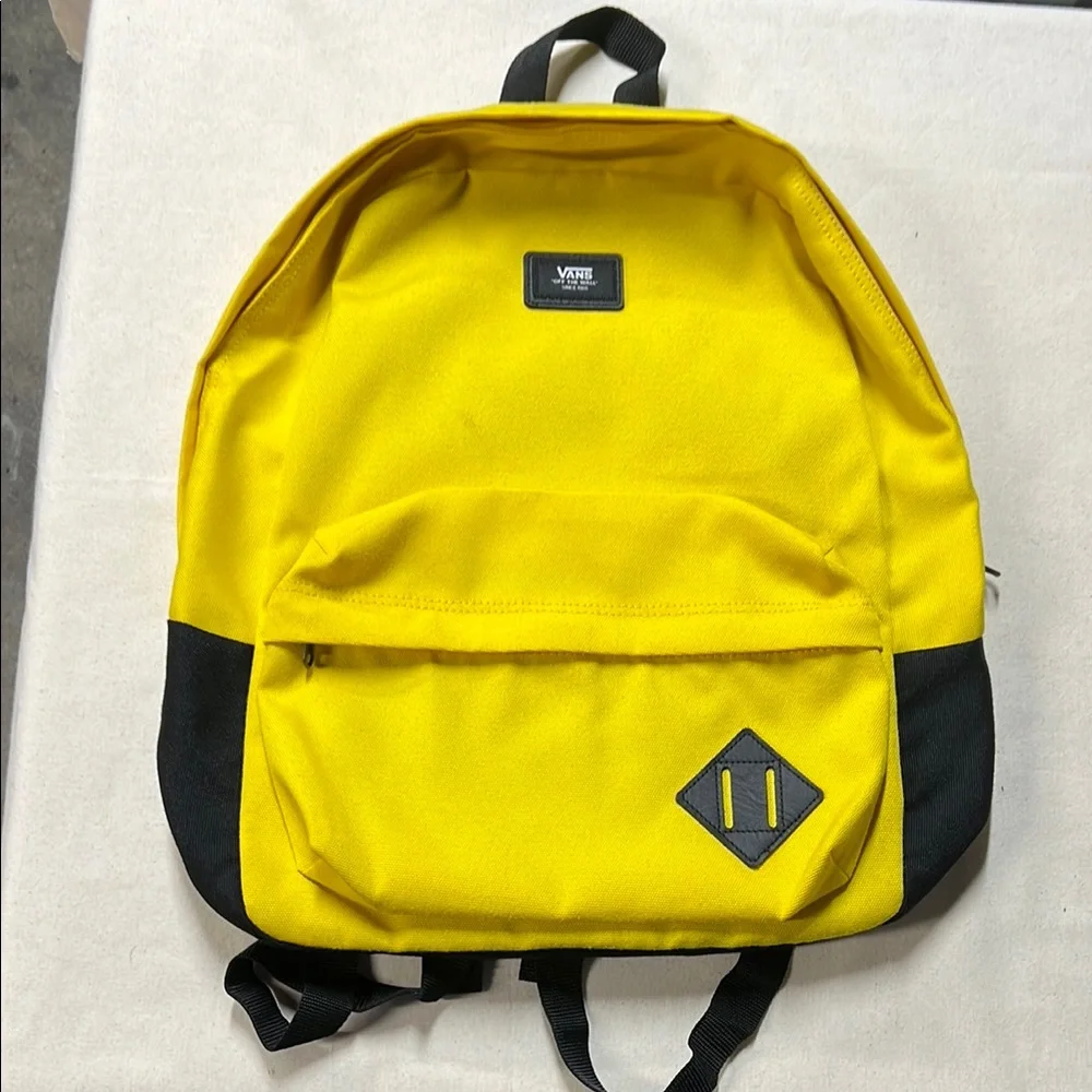 Vans Yellow and Black Backpack - Picture 1 of 4